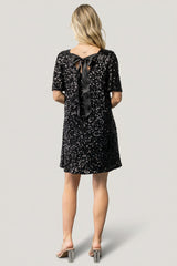Asta Sequin Shift Dress | Baltic Born Black