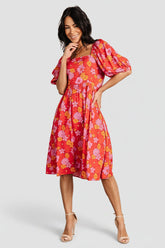 Gabbie Short Dress | Baltic Born Red Multi Floral