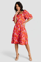 Gabbie Short Dress | Baltic Born Red Multi Floral