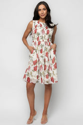Clémence Smocked Short Dress | Baltic Born Rose Floral