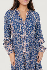 Aster Short Dress | Baltic Born Navy Multi Floral