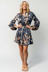 Venice Short Dress | Baltic Born Navy + Multi Floral