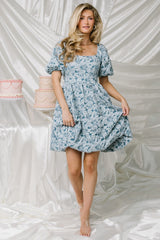 Enchanted Jacquard Dress | Baltic Born Dusty Blue