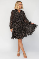 Fairfield Short Dress | Baltic Born Black Floral