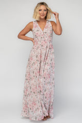 Imogen Maxi Dress | Baltic Born Dusty Mauve Floral