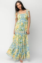 Rayne Maxi Dress | Baltic Born Blue Multi Floral