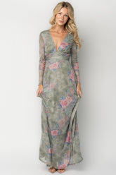 Fable Mesh Maxi Dress | Baltic Born Dusty Sage Floral