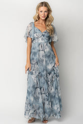 Positano Maxi Dress | Baltic Born Light Blue Floral