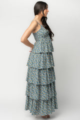 Wilma Maxi Dress | Baltic Born Dark Blue Multi