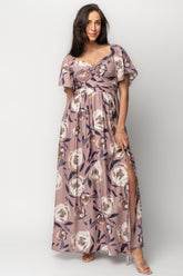 Aveline Maxi Dress | Baltic Born Dusty Mauve Floral
