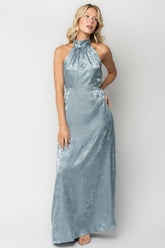 Milan Halter Maxi Dress | Baltic Born Blue