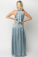 Milan Halter Maxi Dress | Baltic Born Blue