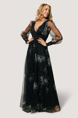 Layla Tulle Maxi Dress | Baltic Born Navy Multi