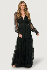 Gloria Lace Maxi Dress | Baltic Born Black