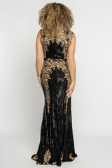 Azura Gown | Baltic Born Black + Gold