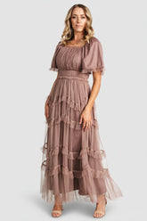 Magdalena Tulle Maxi Dress | Baltic Born Mink