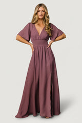 Verona Smocked Maxi Dress | Baltic Born Vintage Plum