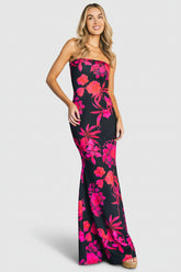 Alicante Maxi Dress | Baltic Born Black + Pink