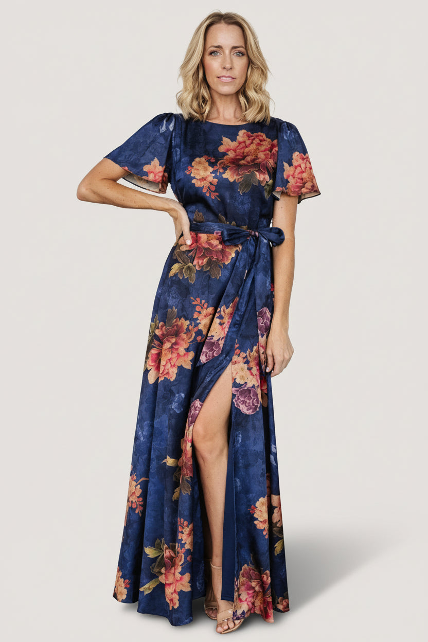 Colina Maxi Dress | Baltic Born Navy Floral