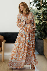 Laken Maxi Dress | Baltic Born Camel Multi