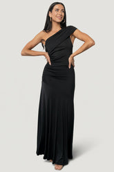 Leon One Shoulder Gown | Baltic Born Black