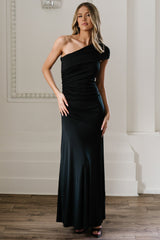 Leon One Shoulder Gown | Baltic Born Black