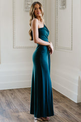 Adrianna One Shoulder Gown | Baltic Born Deep Topaz