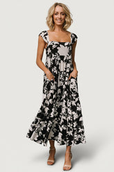 Aita Maxi Dress | Baltic Born Black + Ivory Floral