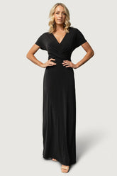 Annaeli Cross Front Maxi Dress | Baltic Born Black