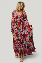 Malena Maxi Dress | Baltic Born Black Multi