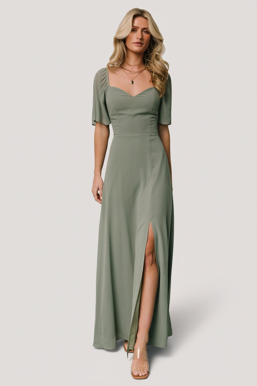 Sierra Sweetheart Maxi Dress | Baltic Born Eucalyptus