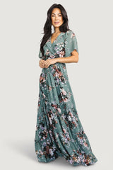 Katherine Maxi Dress | Baltic Born Dusty Green Floral