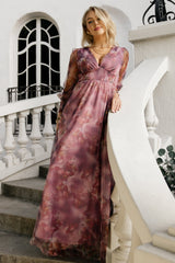 Layla Tulle Maxi Dress | Baltic Born Dusty Orchid Floral