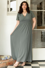 Birdie Maxi Dress | Baltic Born Dark Sage