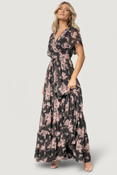 Katherine Maxi Dress | Baltic Born Black + Blush Floral