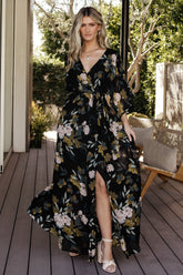 Kia Kimono Maxi Dress | Baltic Born Midnight Floral