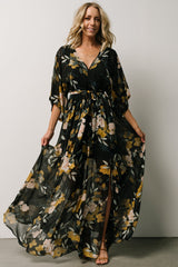 Kia Kimono Maxi Dress | Baltic Born Midnight Floral