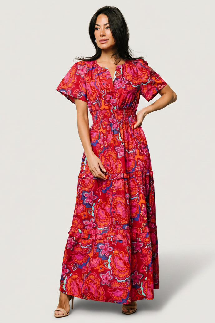 Palmer Tiered Maxi Dress | Baltic Born Multi Floral