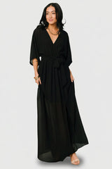Kia Kimono Maxi Dress | Baltic Born Black
