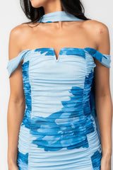 Bellina Off Shoulder Maxi Dress | Baltic Born Blue