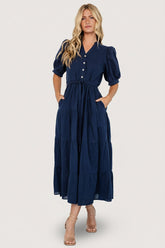 Camille Maxi Dress | Baltic Born Navy