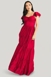 Vivianne Maxi Dress | Baltic Born Deep Red