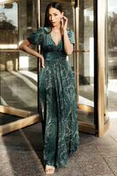 Leslie Velvet Maxi Dress | Baltic Born Emerald