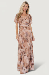 Ardley Maxi Dress | Baltic Born Taupe Floral