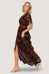 Uma Velvet Maxi Dress | Baltic Born Clove + Amber Floral