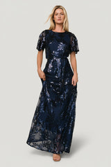 Muse Sequin Maxi Dress | Baltic Born Navy
