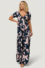 Hilaria Maxi Dress | Baltic Born Navy + Blush