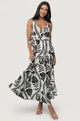 Sofía Maxi Dress | Baltic Born Ivory + Black