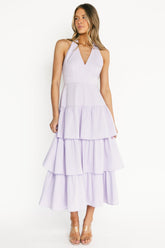 Savannah Tiered Maxi Dress | Baltic Born Light Purple
