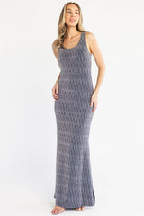 Desi Shimmer Gown | Baltic Born Black + Silver